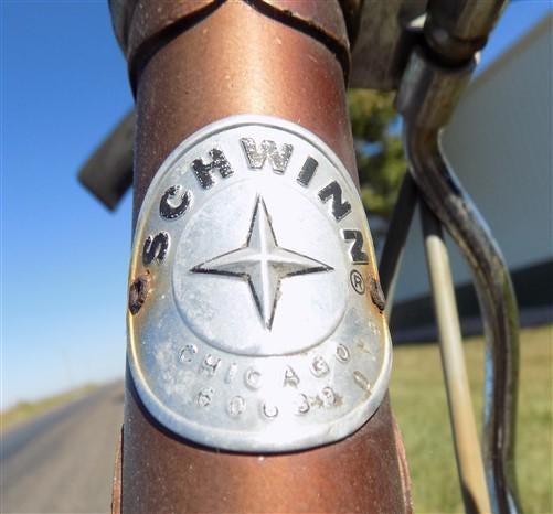 Toys & Games > Sports & Outdoor Recreation > Bikes & Cycling > Bicycles - Chicago Schwinn Bicycle, Brown 3 Speed World Tou...
