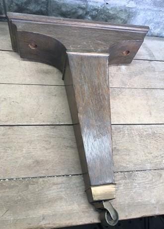 3 Wooden Piano Legs, Ornate Harvest Folk Art Table Legs, Vintage Furniture Legs
