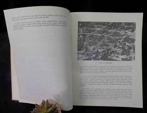 Books, Movies & Music > Books > History Books - 1955 Henry County Illinois Midwest History, Plat Maps, Aerial Homestead Ph...