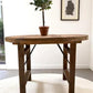 Home & Living > Furniture > Dining Room Furniture > Kitchen & Dining Tables - Rustic Round Table, Vintage Dining Room Tabl...