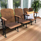 Home & Living > Furniture - 4 Vintage Wood Folding Theater Seats, Auditorium Seats, Entryway Bench, E11 by The Old Grainery