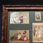 Art & Collectibles > Prints - Vintage Wooden Framed Cat Art, Rectangular Photo Picture Mirror Art Frame H by The Old Grainery