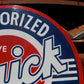 Buick Authorized Service Sign, 2 Sided Metal Porcelain Advertising Buick Sign,