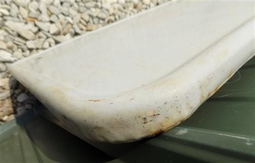 Home & Living > Furniture - White Porcelain Vintage Table Top Panel, Kitchen Cupboard Hoosier Enamel A25 by The Old Grainery