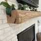 Reclaimed Barn Wood Beam, Customized Fireplace Mantel Floating Shelf, Free Quote
