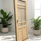Antique French Single Door (31.5x84) Glass Pane Door with Jamb, Encased Door T33