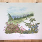 Art & Collectibles > Prints > Lithographs - Maryrose Wampler, Mountain Flowers, Signed Print, 28x22 Wall Art, Plate 30 by...