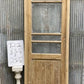 Antique French Single Door(25x83.5) Glass Pane Door with Jamb, Encased Door T22