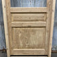 Antique French Single Door (32.5x83) Glass Pane Door with Jamb, Encased Door T54