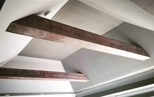 Faux Box Beam, Custom Reclaimed Barn Wood, Fireplace Mantel, Free Quote