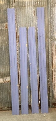 Home & Living > Home Improvement > Moldings & Trim - 4 Wood Trim Pieces, Architectural Salvage, Reclaimed Vintage Crown Mo...