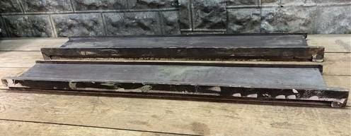 Pair Crown Molding Headers, Trim Door Window Pediment Architectural Salvage B40