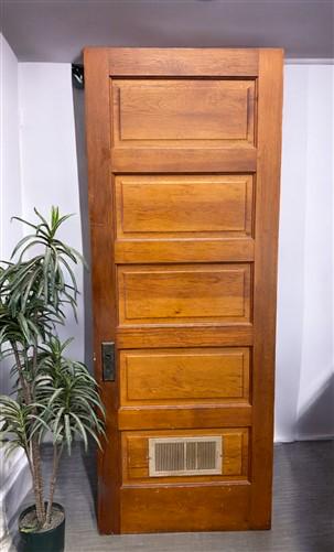 Home & Living > Home Improvement > Doors & Locks > Doors - Vintage American Door (31.75x84) Five Panel Interior Door, Arch...