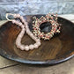 Dark Wood Bowl, Rustic Farmhouse Table Decor, Carved Wooden Bread Bowl A23
