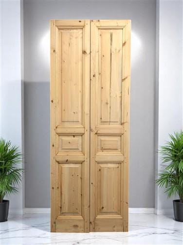 French Double Doors (36x96) Raised Panel Doors, European Styled Doors NM6