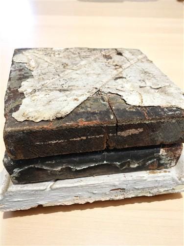 Home & Living > Home Improvement > Moldings & Trim - 3 Plinth Blocks, Door Trim Molding, Architectural Salvage Antique Art...