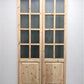 French Double Door (48x96.5) 8 Pane Frosted Glass Door European Styled EM49
