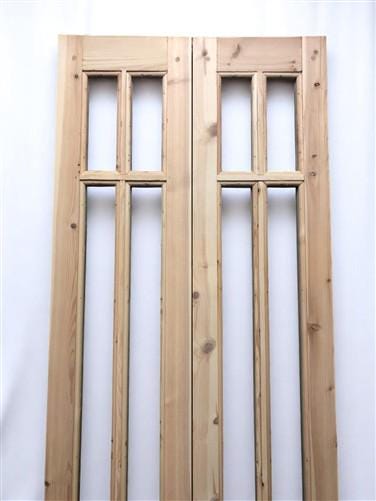 French Double Door (24x96) 6 Pane Glass Door European Styled EM50