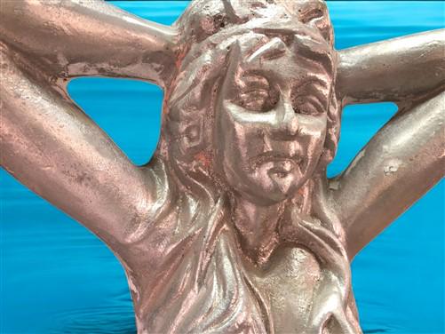 Home & Living > Outdoor & Gardening > Garden Decoration > Outdoor Statues - Mermaid Statue, Bench Sitter, Large Aluminum,...