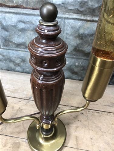 Home & Living > Lighting > Lamps, Shades & Bases > Lamps > Accent Lamps - 1960s Florence Art Astro Lite Double Glitter Lav...