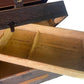 Small Steamer Trunk, Immigrant Trunk, Vintage Wood Metal Blanket Storage Chest A