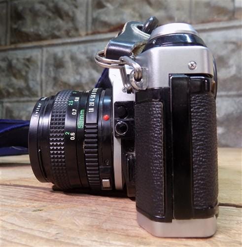 Canon AE-1 Program 35mm Film Camera, Canon Lens FD 50 MM 1:1.8