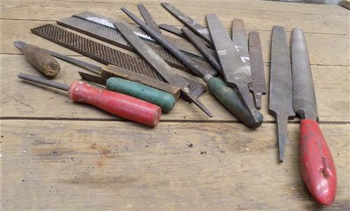 Vintage Tool - Rasp File Metal Craft Woodworking Vintage Tool Lot Assorted Machinist Mechanic d by The Old Grainery (black...