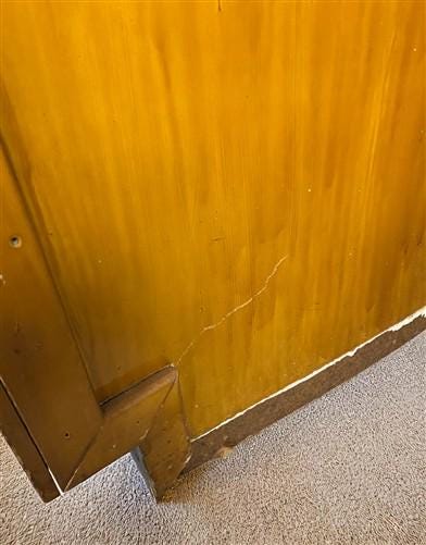 10' Wrapping Station, Vintage Store Counter, Built-in Display Back, Workbench