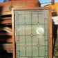 Etched Frosted Clear Glass Vintage Church Window, Architectural Art Glass, A