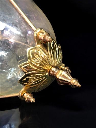 Art & Collectibles > Collectibles > Collectible Glass - Antique Apothecary Show Globe, Hanging Pharmacy Globe, Etched Dot...