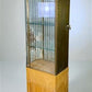 Home & Living > Storage & Organization - 2 Pc. Parker Glass Display Case, Vintage Floor Showcase, Lighted Store Counter by...