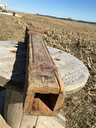 Home & Living > Home Improvement > Moldings & Trim - Newel Post Porch Column, Wood Architectural Salvage Repurpose Railing...