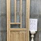 Antique French Single Door (27.5x82) Glass Pane Door with Jamb, Encased Door T13