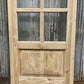 Antique French Single Door (27.5x83) Glass Pane Door with Jamb, Encased Door T14