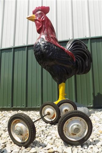 Toys & Games > Toys > Push & Pull Toys > Wagons - 4 Vintage Metal Baby Buggy Wheels Pedal Car Garden Cart Pumpkin Wagon A5...