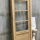 Antique French Single Door (28.25x82) Glass Pane Door with Jamb, Encased Door T3