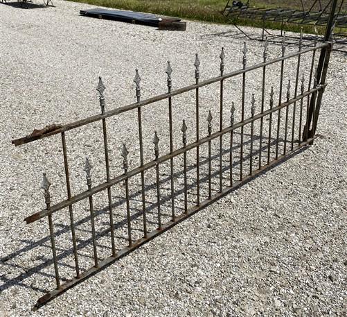 Wrought Iron Vintage Fence Panel (97.5x37.5) Architectural Salvage, Garden A18
