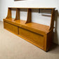10' Wrapping Station, Vintage Store Counter, Built-in Display Back, Workbench