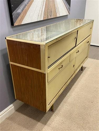 Home & Living > Storage & Organization - Castle Showcase Co Display Case, Vintage Floor Showcase, Retail Store Counter, A...