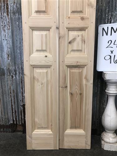 French Double Doors (24x96) Raised Panel Doors, European Styled Doors NM8