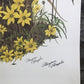 Art & Collectibles > Prints > Lithographs - Maryrose Wampler, Cardinal Flower Sunflower Signed Print 28x22 Wall Art Plate...