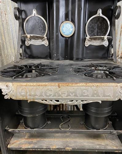 Quick Meal Kerosene Stove, Vintage 3 Burner Stove Range, Kerosene Fuel Tank