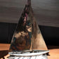 Home & Living > Home Decor > Home Accents > Statues - Sailboat Sculpture, Metal Bookend Paperweight, Nautical Study Librar...