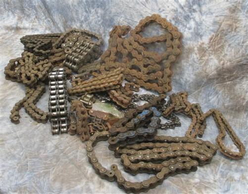 Chain - Assorted Roller Sprocket Chain Arts Crafts Steampunk Light Fixture Vintage, by The Old Grainery (art supplies, art...