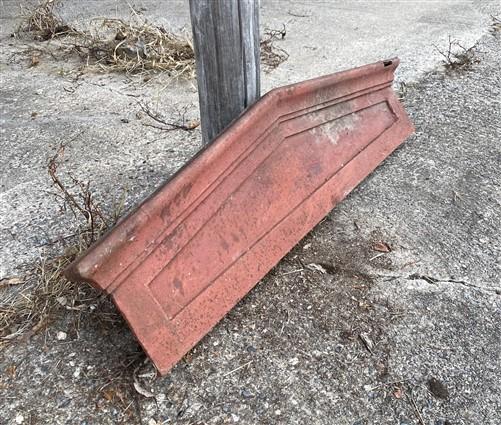 Architectural Salvage - Door Header Industrial Architectural Salvage Cast Iron Steel Pediment Vintage a by The Old Grainer...