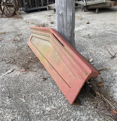 Architectural Salvage - Door Header Industrial Architectural Salvage Cast Iron Steel Pediment Vintage b by The Old Grainer...