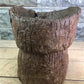Rustic Wood Planter, Wood Stump, Round Wooden Flower Pot, Natural Wood Decor, L