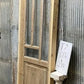 Antique French Single Door (27.25x82) Glass Pane Door with Jamb, Encased Door T7