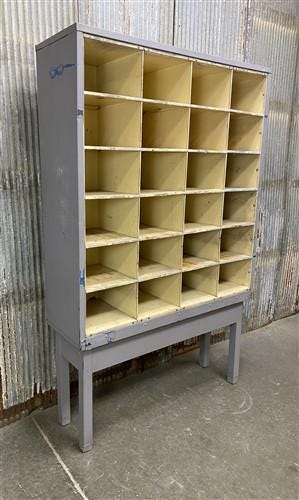 Hardware Store Cabinet, Railroad Post Office Mail Sorter, Bolt Bin, Cubbyhole, C