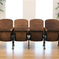 Home & Living > Furniture - 4 Vintage Wood Folding Theater Seats, Auditorium Seats, Entryway Bench, E13 by The Old Grainery